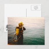 "Diver Splash"-Postkarte Postkarte (Vorne/Hinten)