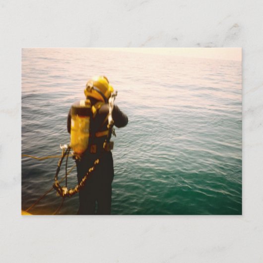 "Diver Splash"-Postkarte Postkarte (Vorderseite)