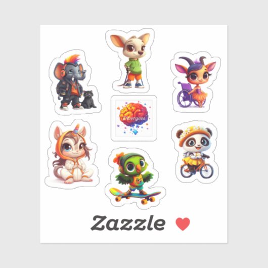 Divergee Character Sticker Sheet 2 (Blatt)