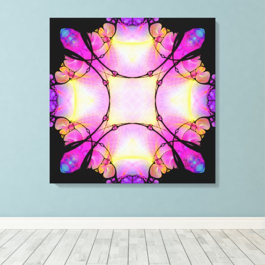 Divergenz-Wrapped Canvas Leinwanddruck (Insitu (Holzboden))