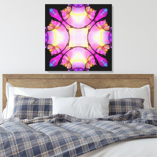 Divergenz-Wrapped Canvas Leinwanddruck (Insitu (Schlafzimmer))