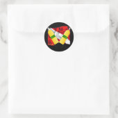 Divers Den-Flags Runder Aufkleber (Tasche)