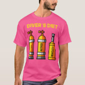 Divers Divers Whiskey Lover Scuba Diver Apparel Fu T-Shirt (Vorderseite)