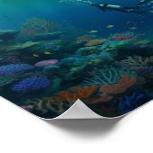 Divers find a deserted castle poster (Ecke)