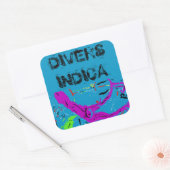 DIVERS INDICA QUADRATISCHER AUFKLEBER (Umschlag)