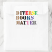 Diverse Bücher sind wichtig Sticker (Tasche)