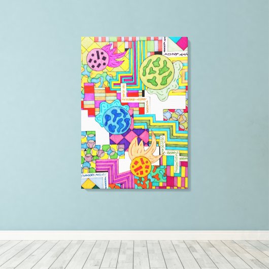 Diverse Colors Leinwanddruck (Insitu (Holzboden))