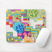 Diverse Colors Mousepad (Mit Mouse)