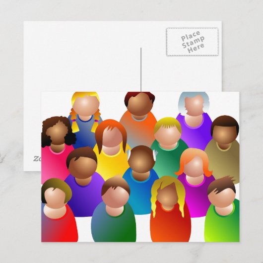 Diverse Community Postkarte (Vorne/Hinten)