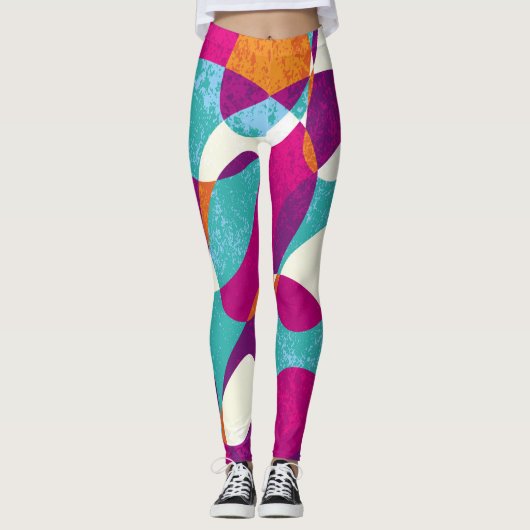 Diverse Farben, Vintage Mustersammlung. Leggings (Vorderseite)