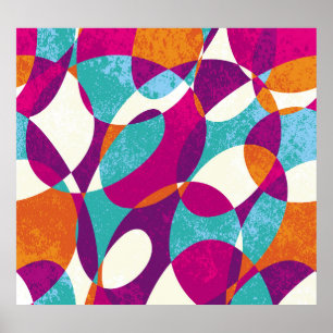 Diverse Farben, Vintage Mustersammlung. Poster