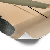 Diverse Friends Sitting Together Cozy Illustration Poster (Ecke)