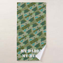 Diverse green colors background badehandtuch