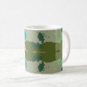 Diverse green colors background kaffeetasse (VorderseiteRechts)