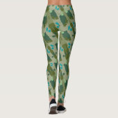 Diverse green colors background leggings (Rückseite)