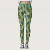 Diverse green colors background leggings (Vorderseite)