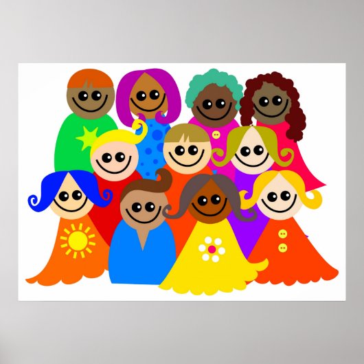 Diverse Kids Poster (Vorne)