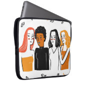 Diverse Mädchen, verschiedene Nationalitäten zusam Laptopschutzhülle (Vorne Rechts)