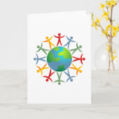 Diverse World Karte (Gelbe Blume)