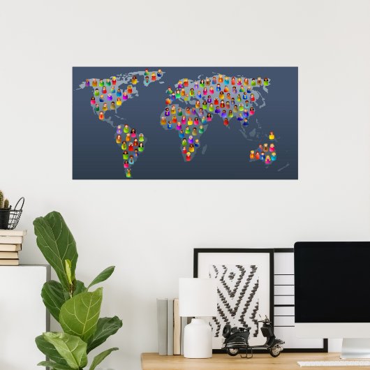 Diverse World Poster (Heimbüro)
