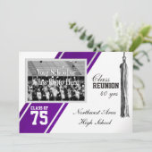 Diverser Strip mit Foto Class-Wiedersehen Einladung (Stehend Vorderseite)