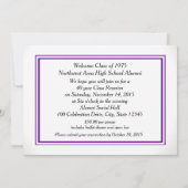 Diverser Strip mit Foto Class-Wiedersehen Einladung (Rückseite)