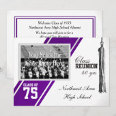 Diverser Strip mit Foto Class-Wiedersehen Einladung (Vorne/Hinten)