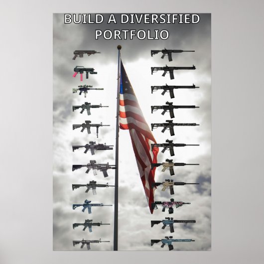 Diversified portfolio gun poster (Vorne)
