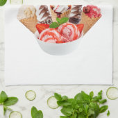 Diversifizierte Portfolio-Eiscreme-Illustration |  Geschirrtuch (Gefaltet)