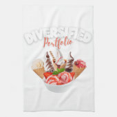 Diversifizierte Portfolio-Eiscreme-Illustration |  Geschirrtuch (Vertikal)