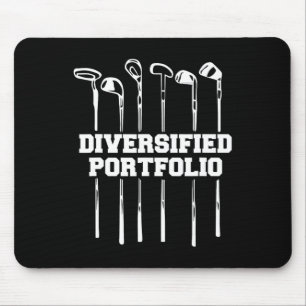 Diversifizierter Portfolio Golf Mousepad