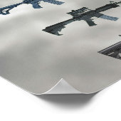 Diversifiziertes Portfolio Waffenplakat Poster (Ecke)