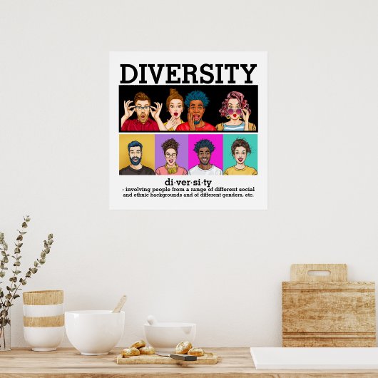 DIVERSITY 3 - Wortschatz Poster (Küche)