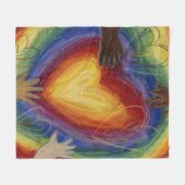 Diversity, Aktien, Inklusion-Fleece Fleecedecke (Vorderseite (Horizontal))