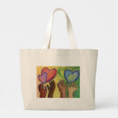 Diversity, Aktien und Inklusion DEI Art Tote Bag Jumbo Stoffbeutel (Rückseite)