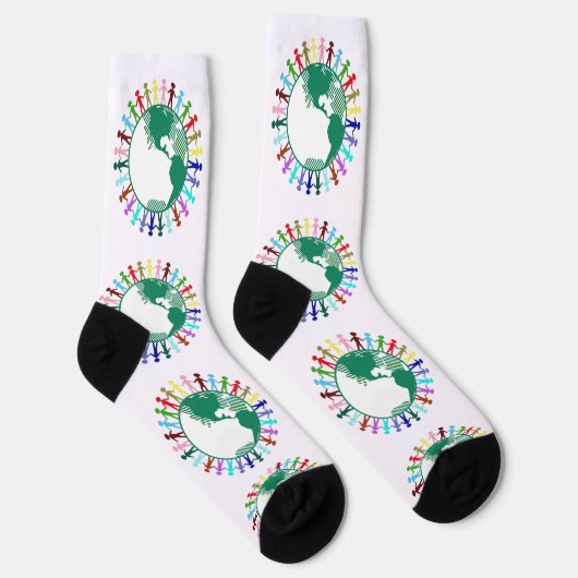Diversity auf der ganzen Welt Socken (Rechts)