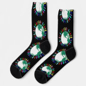 Diversity auf der ganzen Welt Socken (Linkes Detail)