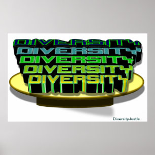 Diversity auf einem Platter-Poster Poster
