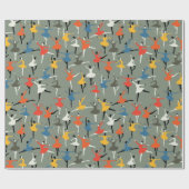 Diversity-Ballerinas in farbigen Outfits Geschenkpapier (Flach)