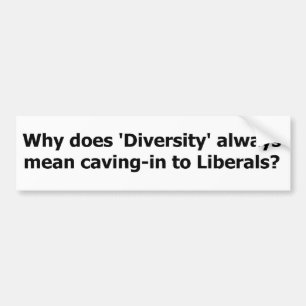 Diversity bedeutet Höhlenkunde zu den Liberalen Autoaufkleber