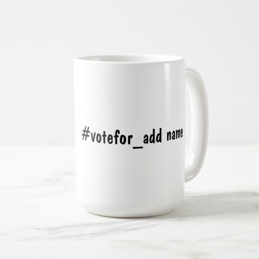 Diversity bei der Abstimmung über die US-Präsident Kaffeetasse (VorderseiteRechts)