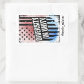 Diversity bei der US-Präsidentschaftswahl 2024 Rechteckiger Aufkleber (Tasche)