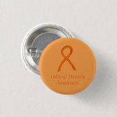 Diversity-Bewusstsein Ribbon Custom Button (Vorne & Hinten)