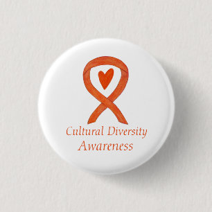 Diversity-Bewusstsein Ribbon Custom Button