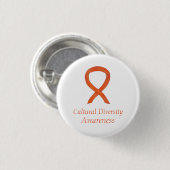 Diversity-Bewusstsein Ribbon Custom Button (Vorne & Hinten)
