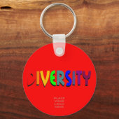 Diversity Custom Baby Red Schlüsselanhänger (Vorderseite)