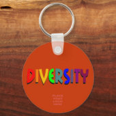 Diversity Custom Maroon Schlüsselanhänger (Vorderseite)