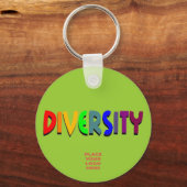 Diversity Custom Olive Green Schlüsselanhänger (Vorderseite)