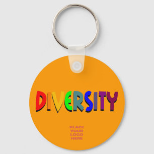 Diversity Custom Orange Schlüsselanhänger