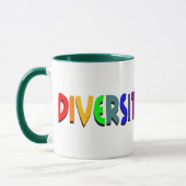 Diversity Custom Rainbow Tasse (Links)